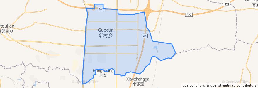 Mapa de ubicacion de 宝莲寺镇.