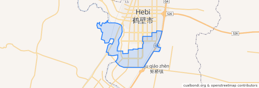 Mapa de ubicacion de Changjianglu Subdistrict.