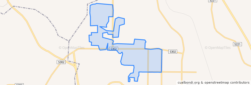 Mapa de ubicacion de 山城路街道.