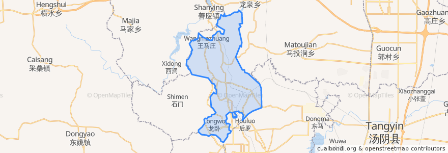 Mapa de ubicacion de 鹤壁集镇.