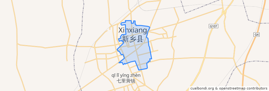 Mapa de ubicacion de 新乡经济开发区.