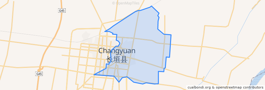 Mapa de ubicacion de 蒲东街道.