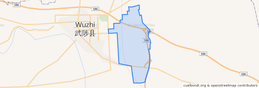 Mapa de ubicacion de 木栾街道.