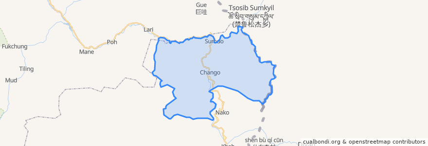 Mapa de ubicacion de Hangrang.