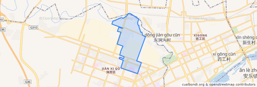 Mapa de ubicacion de 天津路街道.