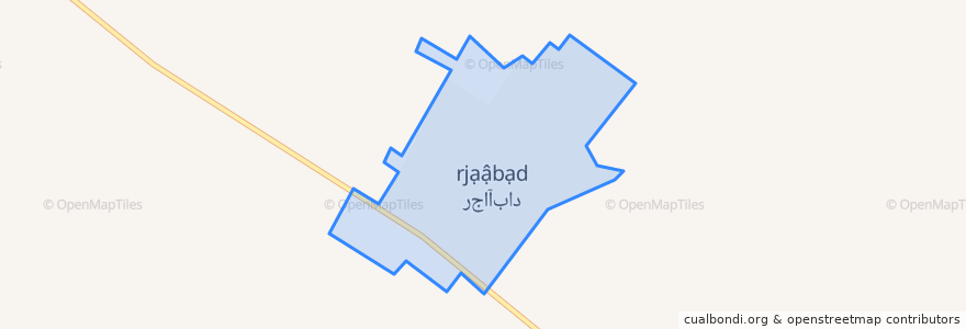 Mapa de ubicacion de رجاآباد.