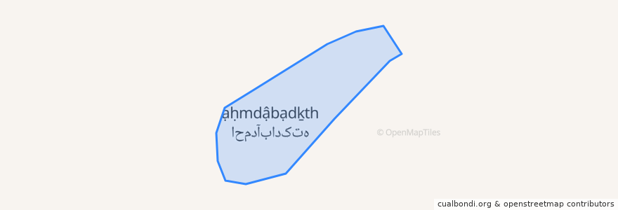 Mapa de ubicacion de احمدآباد کته.