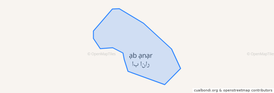 Mapa de ubicacion de آب انار.