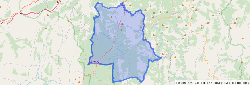 Mapa de ubicacion de A Pontenova.