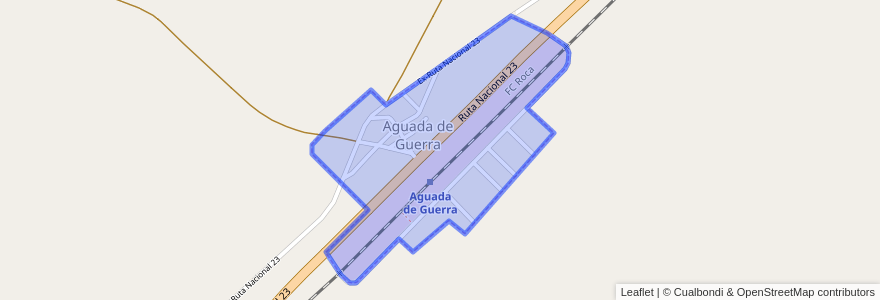 Mapa de ubicacion de Aguada de Guerra.