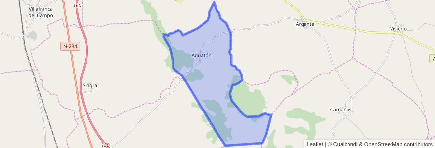 Mapa de ubicacion de Aguatón.