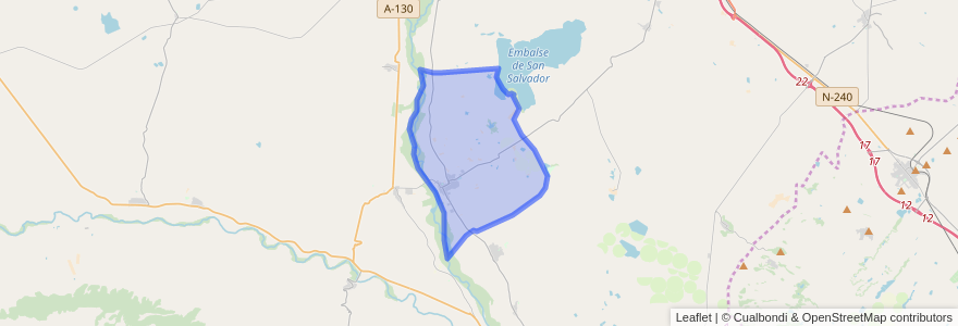 Mapa de ubicacion de Albalate de Cinca.