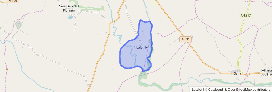 Mapa de ubicacion de Albalatillo.