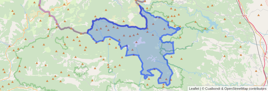 Mapa de ubicacion de Albanyà.