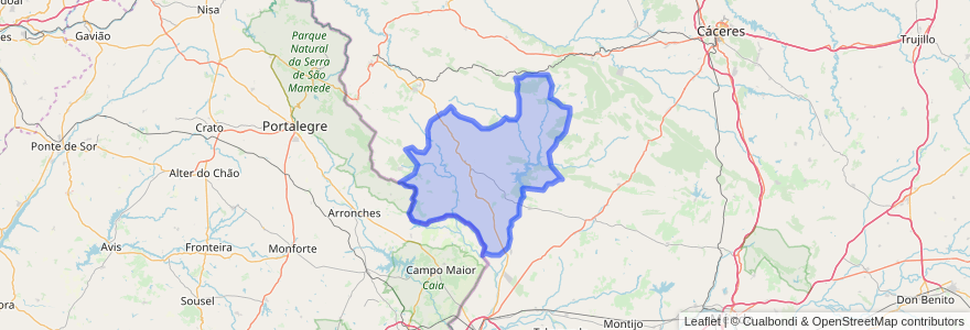 Mapa de ubicacion de Alburquerque.