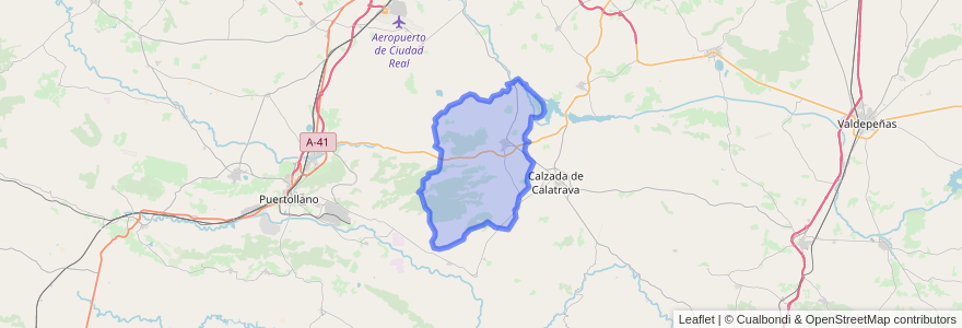 Mapa de ubicacion de Aldea del Rey.