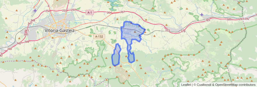 Mapa de ubicacion de Alegría-Dulantzi.