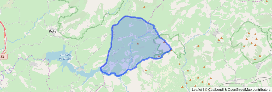 Mapa de ubicacion de Algarinejo.