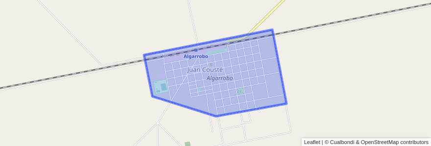 Mapa de ubicacion de Juan Cousté.