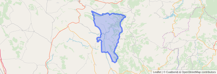 Mapa de ubicacion de Aliaga.