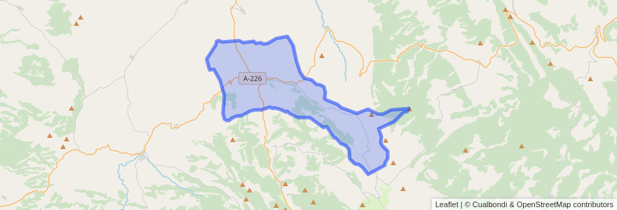 Mapa de ubicacion de Allepuz.