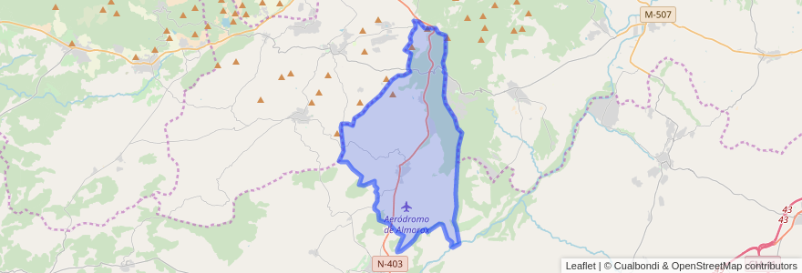 Mapa de ubicacion de Almorox.