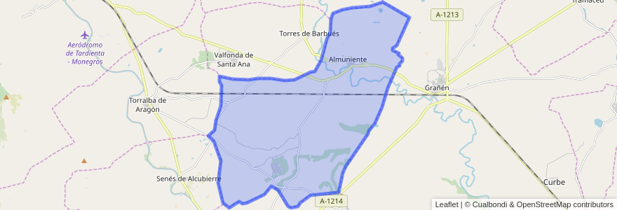 Mapa de ubicacion de Almuniente.