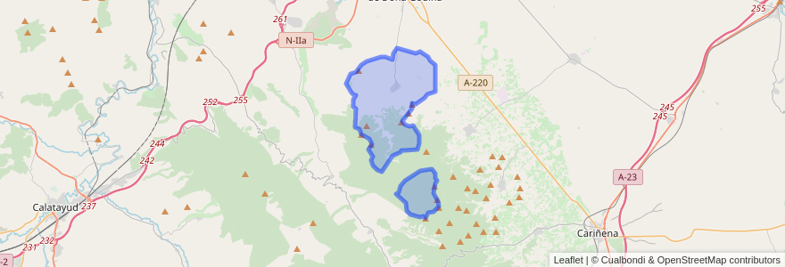 Mapa de ubicacion de Alpartir.