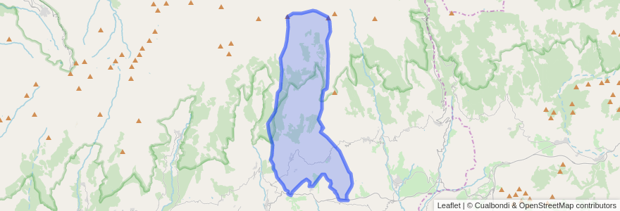 Mapa de ubicacion de Alpujarra de la Sierra.