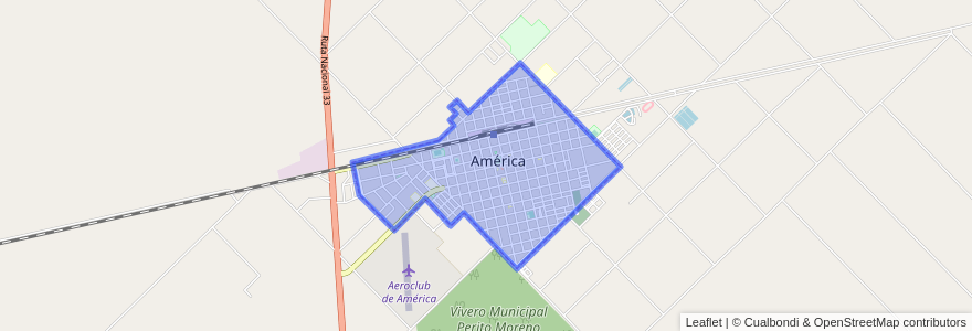 Mapa de ubicacion de América.