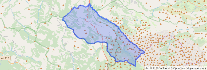 Mapa de ubicacion de Amieva.