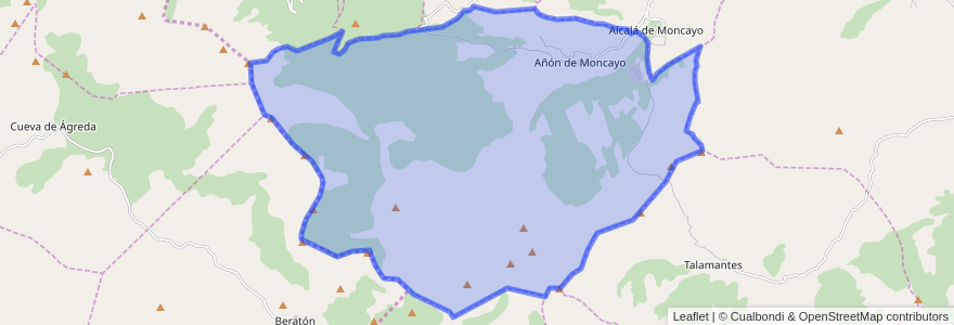 Mapa de ubicacion de Añón de Moncayo.