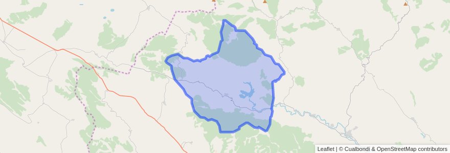 Mapa de ubicacion de Aranda de Moncayo.