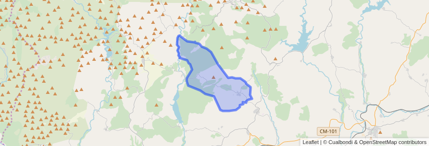 Mapa de ubicacion de Arbancón.