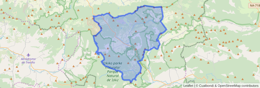 Mapa de ubicacion de Arraia-Maeztu.