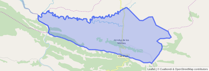 Mapa de ubicacion de Arroba de los Montes.