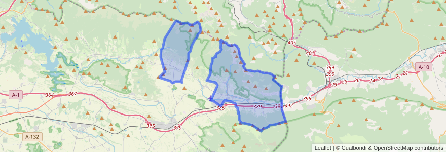 Mapa de ubicacion de Asparrena.