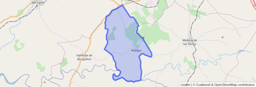 Mapa de ubicacion de Atalaya.