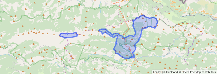 Mapa de ubicacion de Bagà.