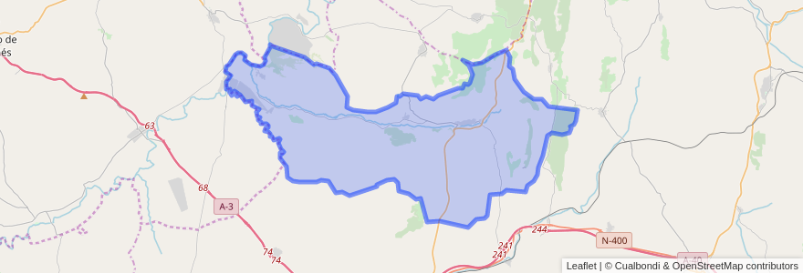 Mapa de ubicacion de Barajas de Melo.