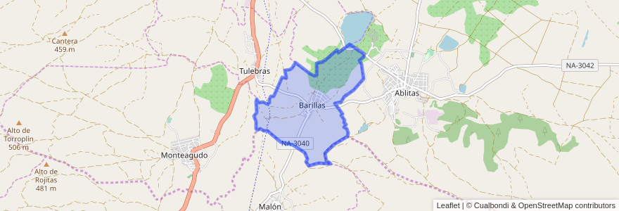 Mapa de ubicacion de Barillas.