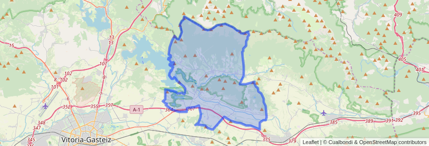 Mapa de ubicacion de Barrundia.