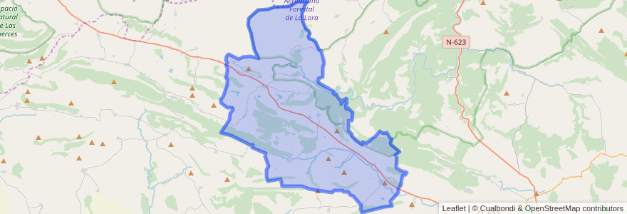 Mapa de ubicacion de Basconcillos del Tozo.