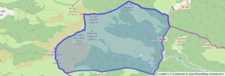 Mapa de ubicacion de Bausen.