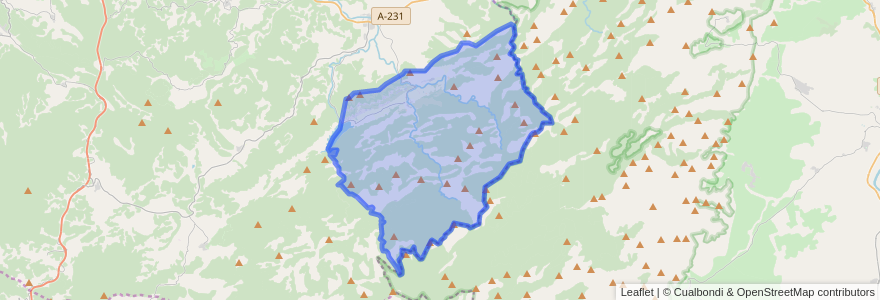 Mapa de ubicacion de Beceite / Beseit.