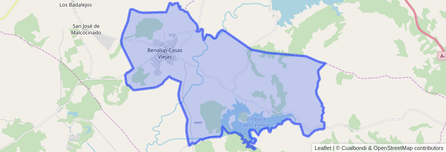 Mapa de ubicacion de Benalup-Casas Viejas.