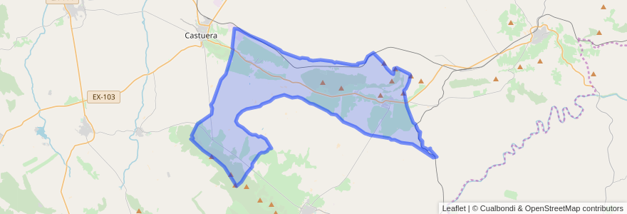 Mapa de ubicacion de Benquerencia de la Serena.