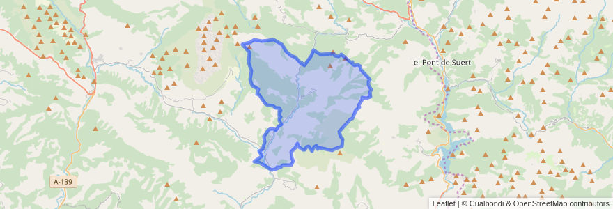 Mapa de ubicacion de Beranuy.