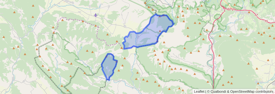 Mapa de ubicacion de Berberana.