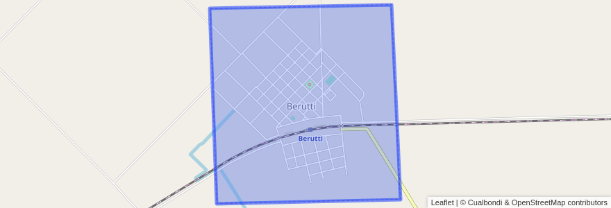 Mapa de ubicacion de Beruti.